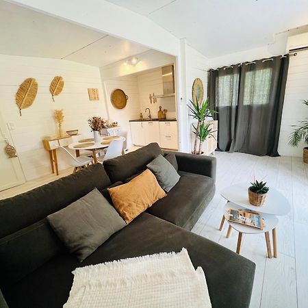 Cabane Le Flamant Avec Jardin, Piscine Et Parking سانت ماري دو لا مير المظهر الخارجي الصورة