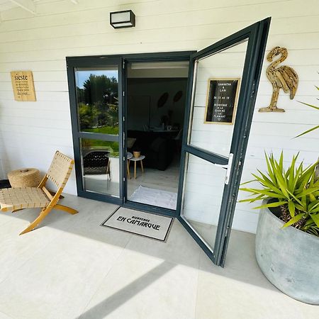 Cabane Le Flamant Avec Jardin, Piscine Et Parking سانت ماري دو لا مير المظهر الخارجي الصورة