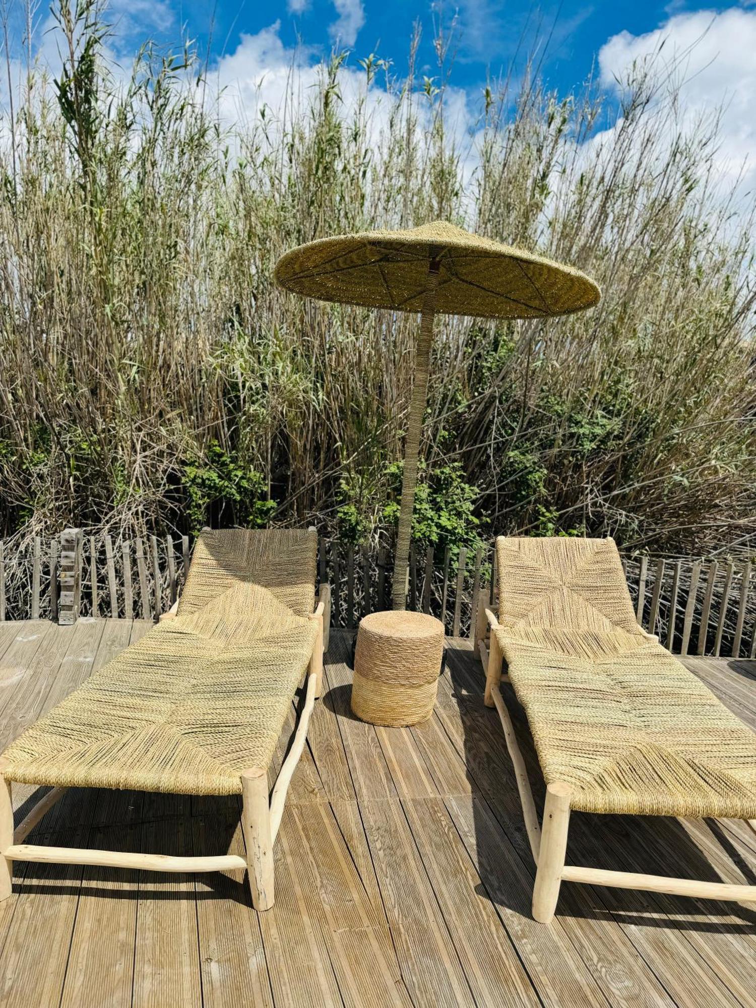 Cabane Le Flamant Avec Jardin, Piscine Et Parking سانت ماري دو لا مير المظهر الخارجي الصورة